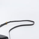 LOEWE Anagram Shoulder Bag Leather Black Gold Tone Auth 209157-8