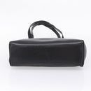 Salvatore Ferragamo Vala Tote Bag Leather Black Gold Tone Auth 209160-10