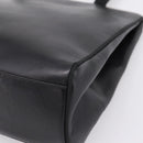 Salvatore Ferragamo Vala Tote Bag Leather Black Gold Tone Auth 209160-13