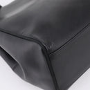 Salvatore Ferragamo Vala Tote Bag Leather Black Gold Tone Auth 209160-14