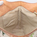 GUCCI Bamboo Flora Hand Bag Canvas Beige Gold Tone 137394 Auth 209161-21