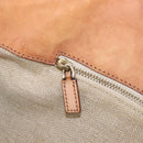 GUCCI Bamboo Flora Hand Bag Canvas Beige Gold Tone 137394 Auth 209161-22
