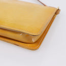 LOUIS VUITTON Monogram Vernis Lexington Pouch Beige M91010 LV Auth 209163A-14