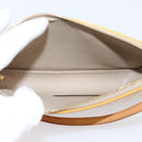 LOUIS VUITTON Monogram Vernis Lexington Pouch Beige M91010 LV Auth 209163A-11