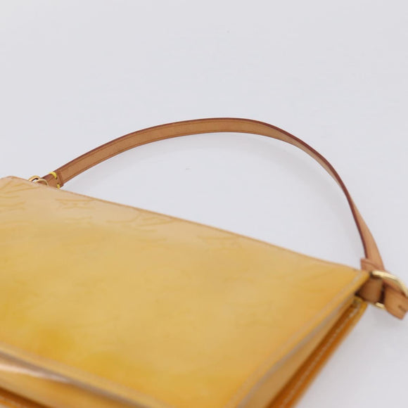 LOUIS VUITTON Monogram Vernis Lexington Pouch Beige M91010 LV Auth 209163A