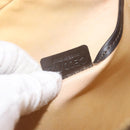 CELINE C Macadam Hand Bag Canvas Brown Gold Tone Auth 209166-23