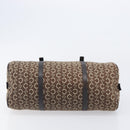 CELINE C Macadam Hand Bag Canvas Brown Gold Tone Auth 209166-9