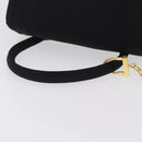 Gianni Versace Chain Backpack Nylon Yellow Gold Tone Auth 209167A-7