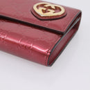 GUCCI GG Canvas Long Wallet Leather Pink Gold Tone 251861 Auth 209169-8