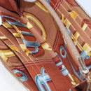 HERMES Azap Long Silk In Long Wallet Leather Brown Silver Auth 209171-17
