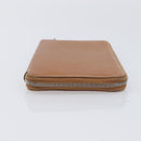 HERMES Azap Long Silk In Long Wallet Leather Brown Silver Auth 209171-4