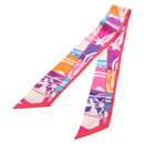 HERMES Twilly Scarf Silk Multicolor ""BRIDES de GALA"" Auth 209173-1
