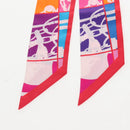HERMES Twilly Scarf Silk Multicolor ""BRIDES de GALA"" Auth 209173-4