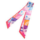 HERMES Twilly Scarf Silk Multicolor ""BRIDES de GALA"" Auth 209173-5
