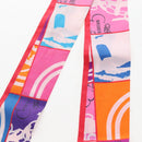 HERMES Twilly Scarf Silk Multicolor ""BRIDES de GALA"" Auth 209173-7