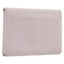 HERMES Calvi Duo Coin Purse Leather Pink Silver Auth 209175-1