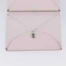 HERMES Calvi Duo Coin Purse Leather Pink Silver Auth 209175-17