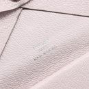 HERMES Calvi Duo Coin Purse Leather Pink Silver Auth 209175-18