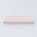 HERMES Calvi Duo Coin Purse Leather Pink Silver Auth 209175-6