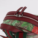GUCCI GG Supreme Web Sherry Line Backpack PVC Beige Gold 427042 Auth 209176M-6