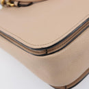 Miu Miu Madras Hand Bag Leather 2way Pink Gold Tone Auth 209180A-17