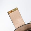 Miu Miu Madras Hand Bag Leather 2way Pink Gold Tone Auth 209180A-21
