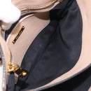 Miu Miu Madras Hand Bag Leather 2way Pink Gold Tone Auth 209180A-27