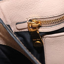 Miu Miu Madras Hand Bag Leather 2way Pink Gold Tone Auth 209180A-28