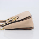 Miu Miu Madras Hand Bag Leather 2way Pink Gold Tone Auth 209180A-5