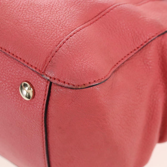 Chloe Hand Bag Leather 2way Pink Gold Tone Auth 209182A