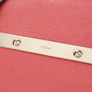 Chloe Hand Bag Leather 2way Pink Gold Tone Auth 209182A-17