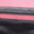 Chloe Hand Bag Leather 2way Pink Gold Tone Auth 209182A-20