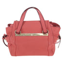 Chloe Hand Bag Leather 2way Pink Gold Tone Auth 209182A-3
