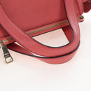 Chloe Hand Bag Leather 2way Pink Gold Tone Auth 209182A-7