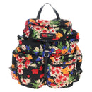 Miu Miu Backpack Canvas Multicolor Silver Auth 209185M-13
