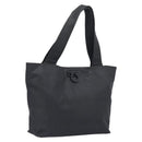 Salvatore Ferragamo Gancini Tote Bag PVC Leather Black Auth 209186-1