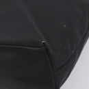 Salvatore Ferragamo Gancini Tote Bag PVC Leather Black Auth 209186-10