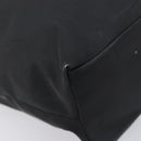 Salvatore Ferragamo Gancini Tote Bag PVC Leather Black Auth 209186-11