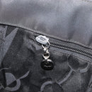 Salvatore Ferragamo Gancini Tote Bag PVC Leather Black Auth 209186-21