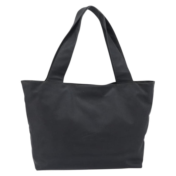 Salvatore Ferragamo Gancini Tote Bag PVC Leather Black Auth 209186