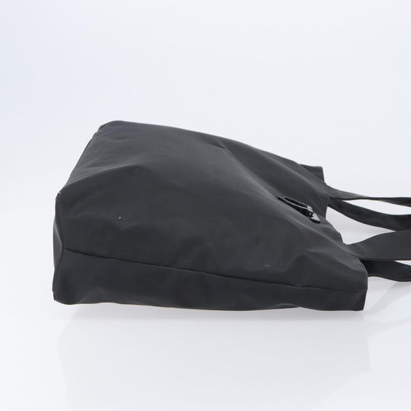 Salvatore Ferragamo Gancini Tote Bag PVC Leather Black Auth 209186