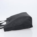Salvatore Ferragamo Gancini Tote Bag PVC Leather Black Auth 209186-5