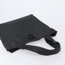 Salvatore Ferragamo Gancini Tote Bag PVC Leather Black Auth 209186-6