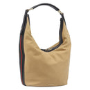 GUCCI Shoulder Bag Canvas Beige Gold Tone 001 4288 Auth 209187-1