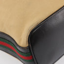 GUCCI Shoulder Bag Canvas Beige Gold Tone 001 4288 Auth 209187-13