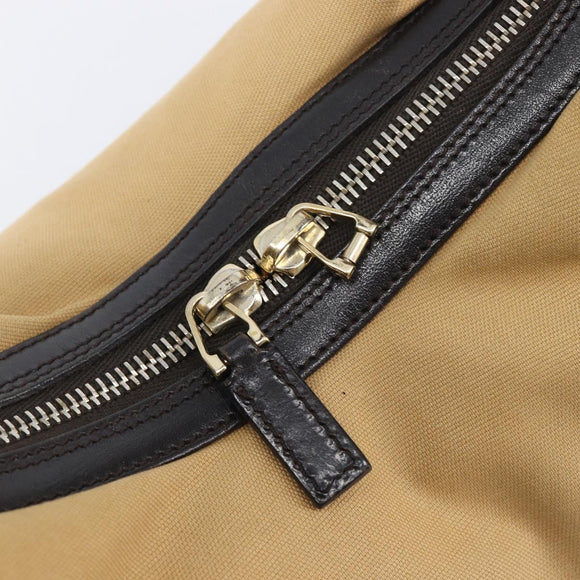 GUCCI Shoulder Bag Canvas Beige Gold Tone 001 4288 Auth 209187