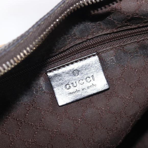 GUCCI Shoulder Bag Canvas Beige Gold Tone 001 4288 Auth 209187