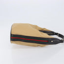 GUCCI Shoulder Bag Canvas Beige Gold Tone 001 4288 Auth 209187-4