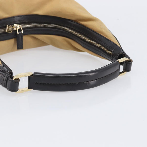 GUCCI Shoulder Bag Canvas Beige Gold Tone 001 4288 Auth 209187