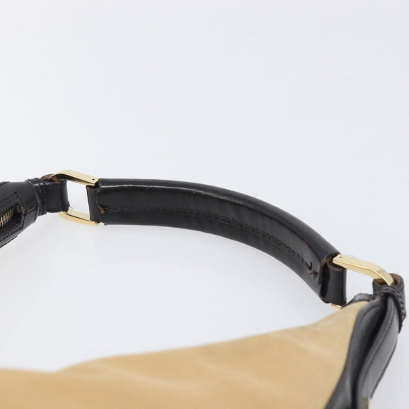 GUCCI Shoulder Bag Canvas Beige Gold Tone 001 4288 Auth 209187